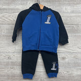 Full Zip Hoodie 1 Flag & Jogger Sweatpants 18-24M