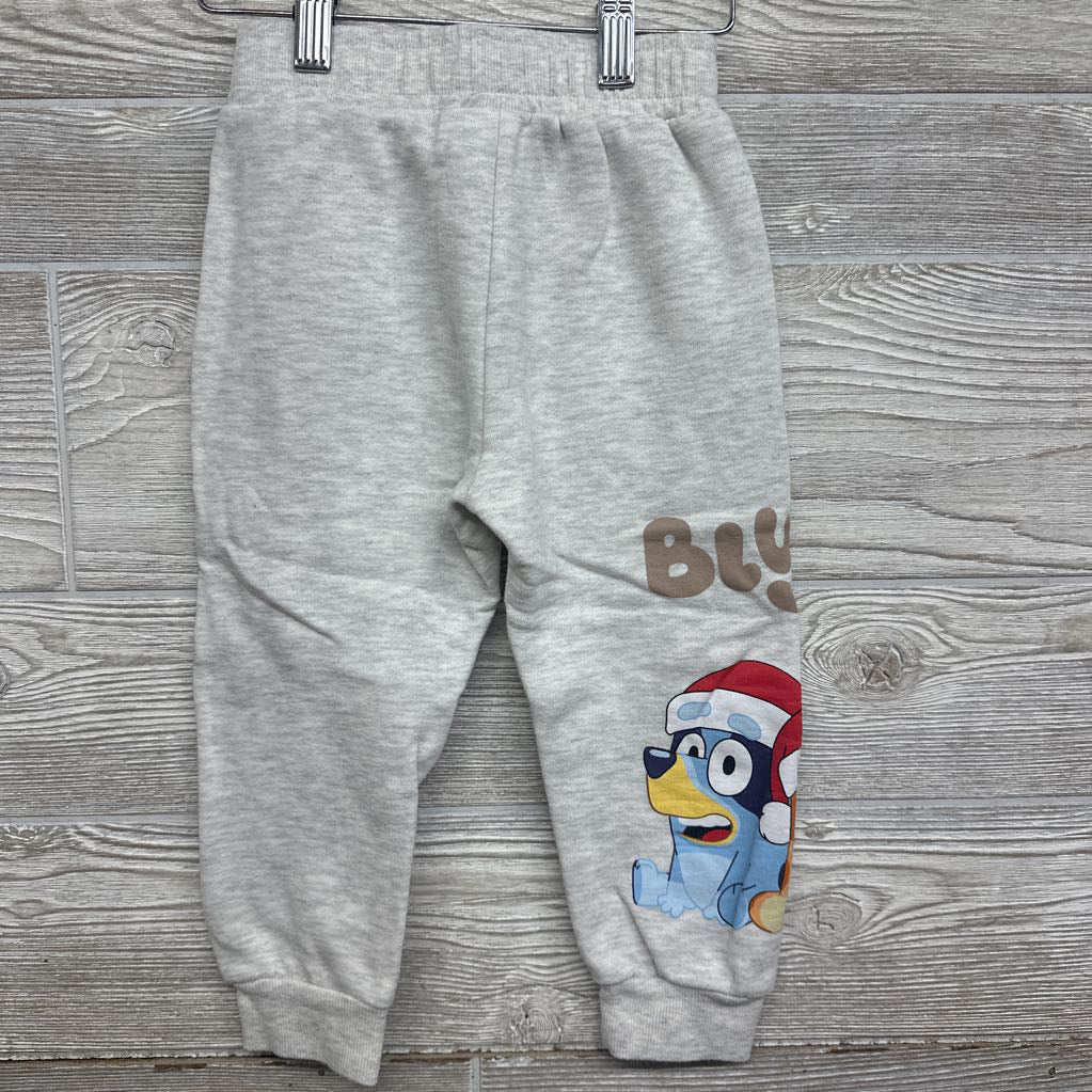 Crewneck Gift & Jogger Sweatpants Santa Hats 3T