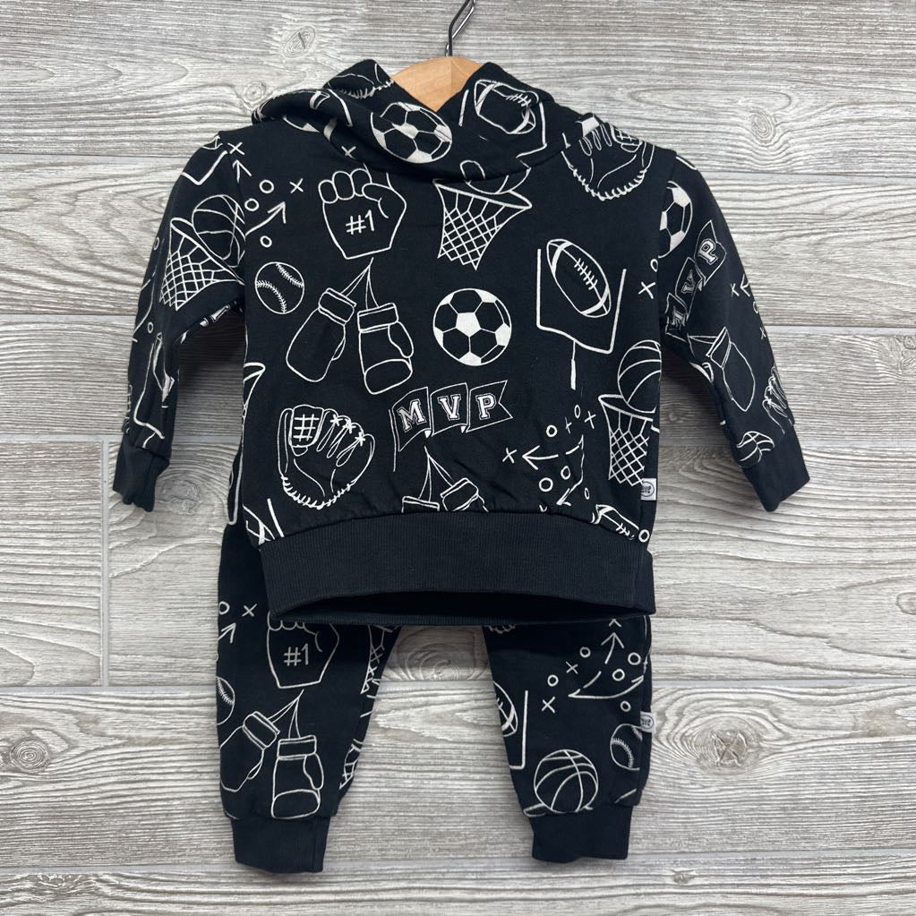 Hoodie & Harem Jogger Sweatpants 6-9M