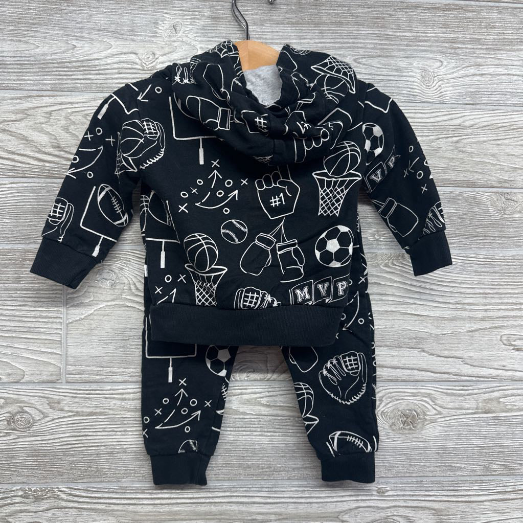 Hoodie & Harem Jogger Sweatpants 6-9M