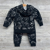 Hoodie & Harem Jogger Sweatpants 6-9M