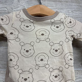 NEW LS Bodysuit Pooh, Velour Pants & Pooh Bib