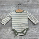 3 Pk LS Bodysuits Daddy & Me, Stripes & Dinosaurs 0-3M