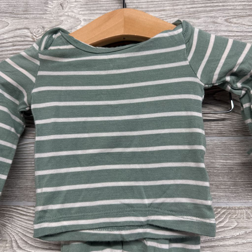 LS Bamboo Shirt & Pants Stripes NB