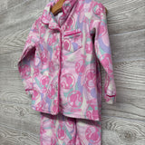 2 Pc LS Button Up Pjs Chest Pocket 3T *