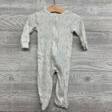 Ribbed Sleeper Flowers 6-9M