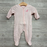 Ribbed Sleeper Stripes Flower 3M