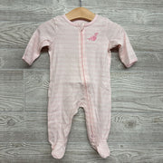 Ribbed Sleeper Stripes Flower 3M