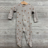 Waffle Knit Sleeper Oranges 6-9M