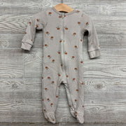 Waffle Knit Sleeper Oranges 6-9M