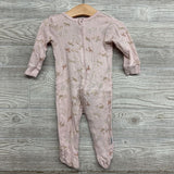 Ribbed Sleeper Horses Flowers 6-9M