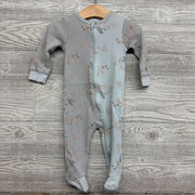 Two Tone Waffle Knit Sleeper Chickens 6-9M