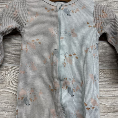 Two Tone Waffle Knit Sleeper Chickens 6-9M
