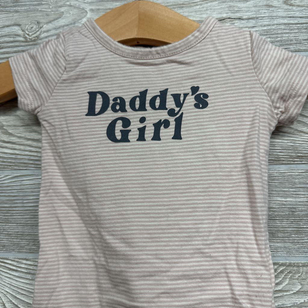 Bodysuit Daddy's Girl Stripes 6M
