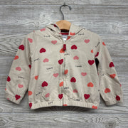 Full Zip Hoodie Hearts Love 24M
