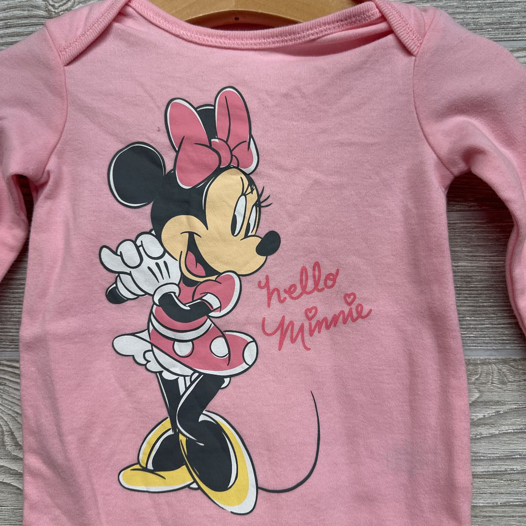 LS Bodysuit Hello Minnie 6-9M