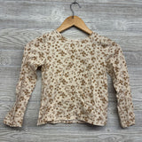 Button Up Faux Suede Jumper & LS Shirt Flowers 7