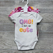 NEW 3 Pk Bodysuits OMG I Am So Cute, Cherries & Fruit 0-3M