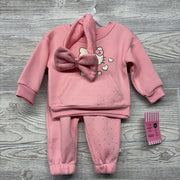 NEW Crewneck Hello Kitty & Jogger Sweatpants Dots W/ Headwrap 0-3M