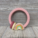 Silicone Rattle Rainbow Teether