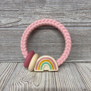 Silicone Rattle Rainbow Teether
