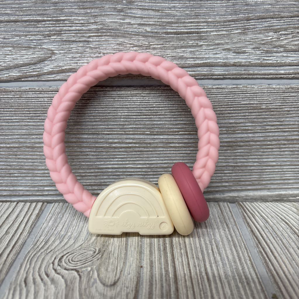 Silicone Rattle Rainbow Teether