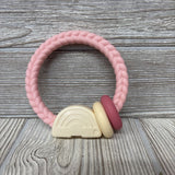 Silicone Rattle Rainbow Teether