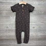 Waffle Knit Henley Outfit Arrows 24M