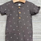 Waffle Knit Henley Outfit Arrows 24M