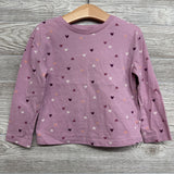LS Shirt Hearts 4T