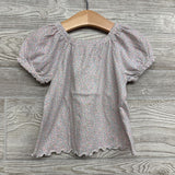 Puff Sleeve Shirt Flowers 3T