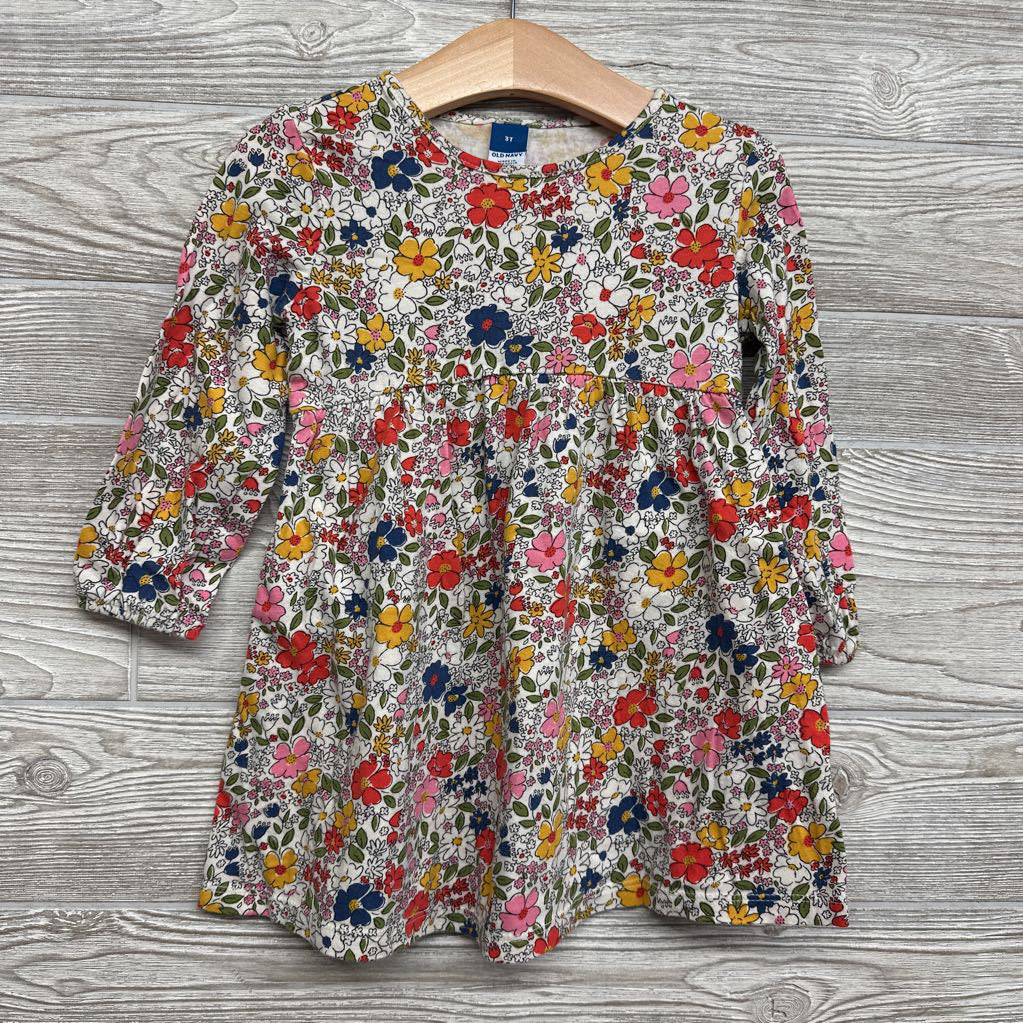 LS Dress Flowers 3T