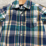Plaid Button Up Shirt 12M