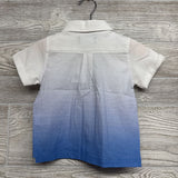 NEW Textured Button Up Shirt Chest Pocket 12-18M