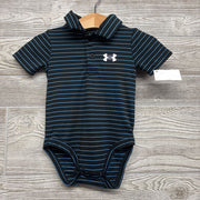 Active Henley Polo Bodysuit Stripes 12M