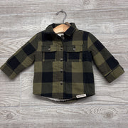 Plaid Lined Flannel Shacket 12M