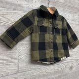 Plaid Lined Flannel Shacket 12M