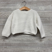 Chunky Knit Sweater Raw Trim 6