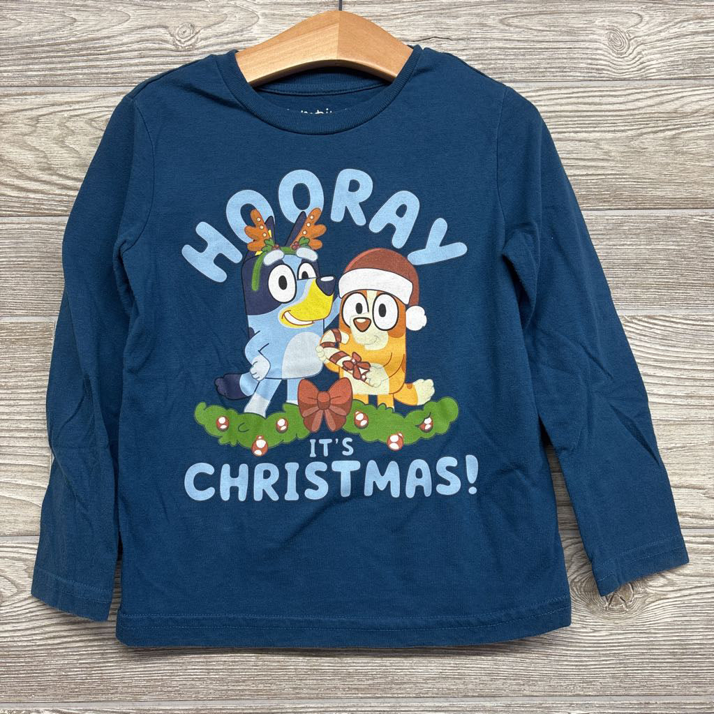 LS Shirt Hooray It's Christmas Bluey Bingo 4