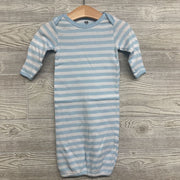 LS PJ Gown Stripes 0-6M