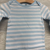 LS PJ Gown Stripes 0-6M