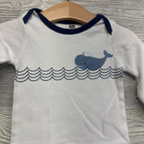 LS PJ Gown Whale Waves 0-6M