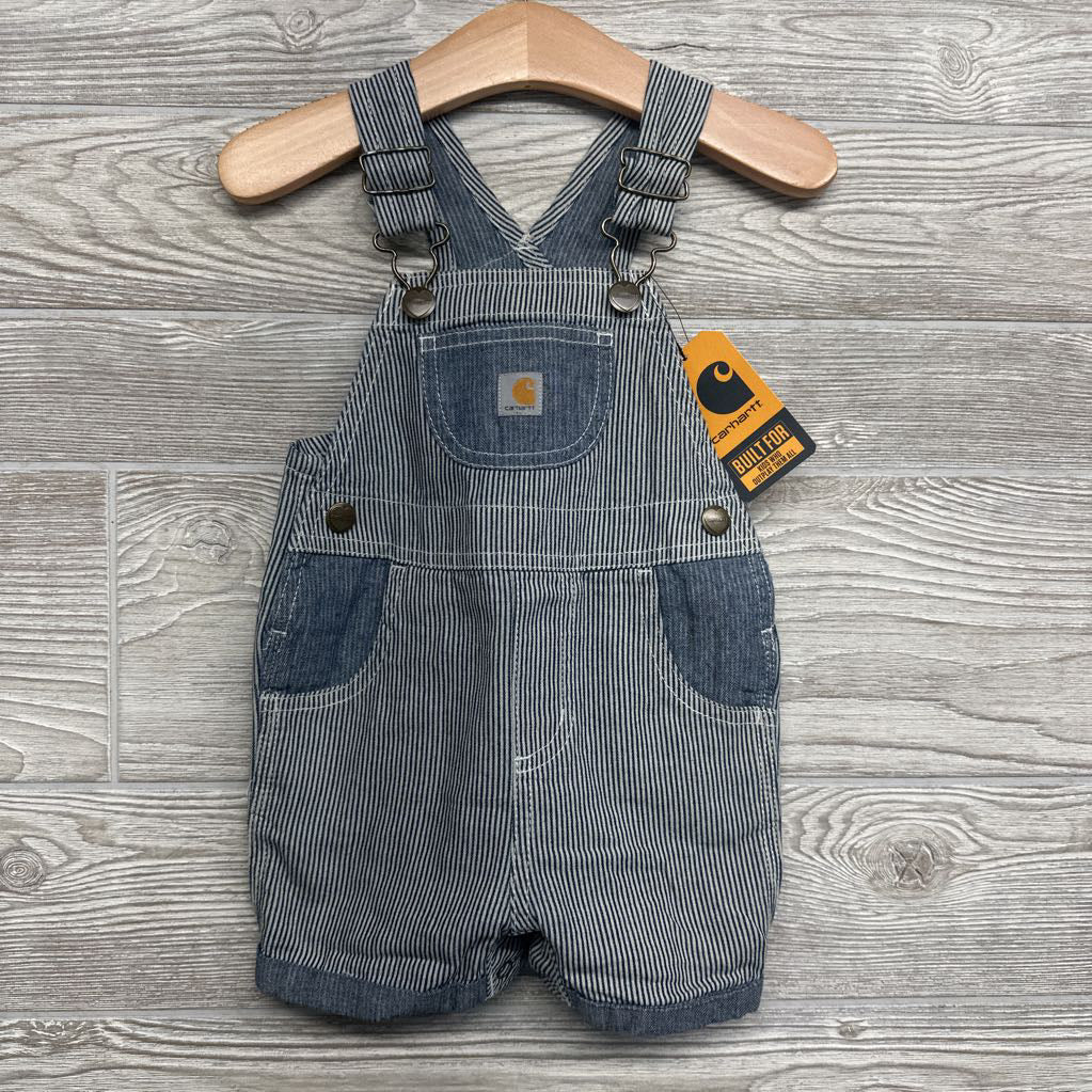 NEW Chambray Shortalls Stripes 9M