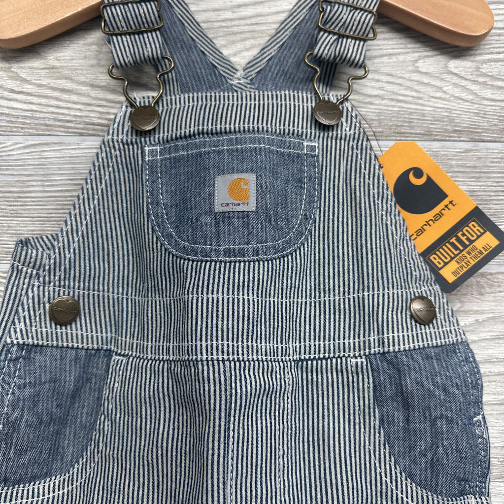 NEW Chambray Shortalls Stripes 9M