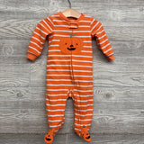 Blanket Sleeper Stripes Pumpkin 9M