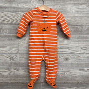 Blanket Sleeper Stripes Pumpkin 9M
