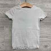Ribbed Shirt Lettuce Trim 5T