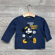 LS Shirt Hooray For Turkey Day Mickey Mouse 12M