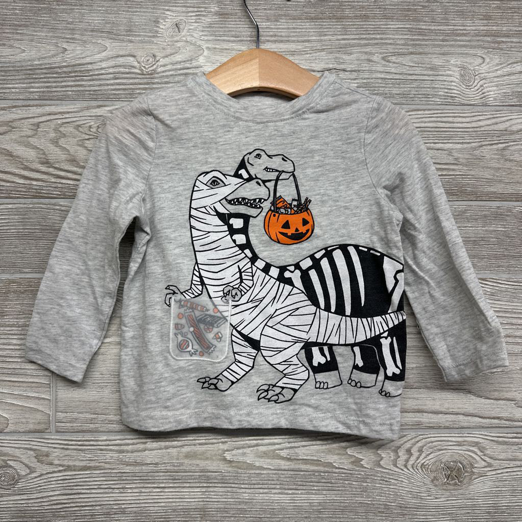 LS Shirt Dinosaur Trick Or Treat 18-24M