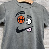 Active Shirt Sports Smiley Face 4T